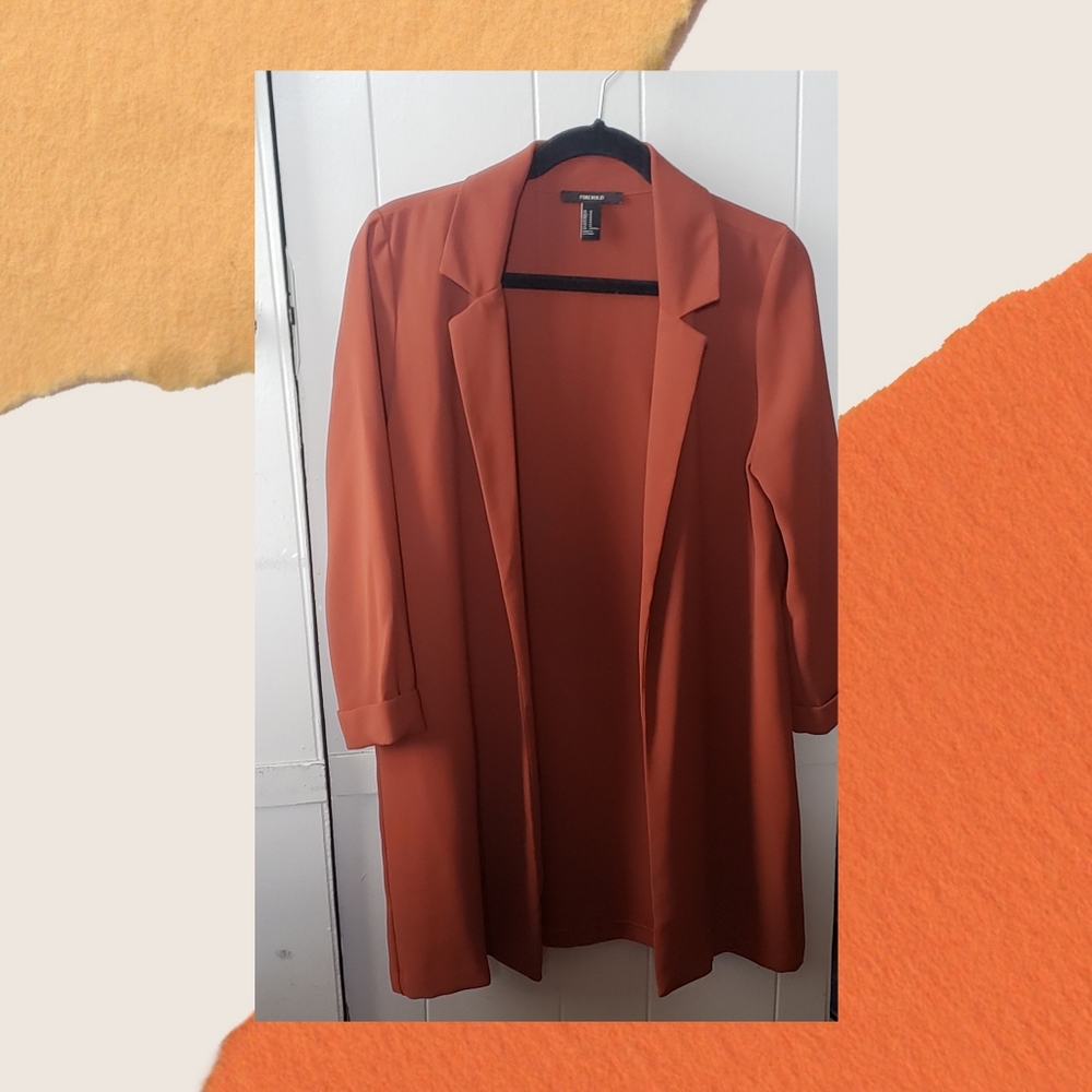 Forever 21 Rust Lightweight Blazer